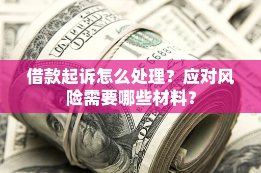 武汉借款起诉怎么处理？应对风险需要哪些材料？