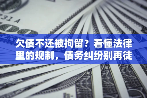武汉欠债不还被拘留？看懂法律里的规制，债务纠纷别再徒劳奔波