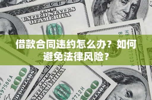 武汉借款合同违约怎么办？如何避免法律风险？
